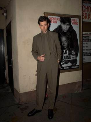 November 20, 2025, New York, New York, USA: NICHOLAS BRAUN Attends Opening Night of Ã¢â‚¬oeGruesome Playground InjuriesÃ¢â‚¬Â at Lucille Lortel Theatre in New York. 20 November 2025 New York USA - ZUMAa265 20251120_zep_a265_002 Copyright: xEricxAcquayex