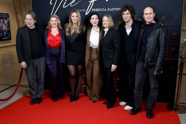 AVP film Vie PrivÃ e Mathieu Amalric, Sophie Guillemin, Virginie Efira, Rebecca Zlotowski, Jodie Foster, Vincent Lacoste et Noam Morgensztern . Avant premiere de Vie PrivÃ e , le nouveau film de Rebecca Zlotowski . France , Paris le 20 novembre 2025  Copyright: xDFYx