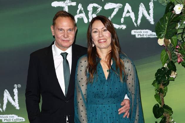 Fabian Harloff and Anke Wolff at the Tarzan musical premiere on 20 11 2025 at the Stage Theater Neue Flora in Hamburg Tarzan musical premiere in Hamburg