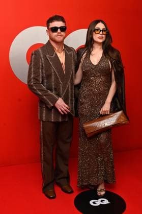 GQ Men of The Year Awards - Arrivals Saul Alvarez and his wife Fernanda Gomez attend the red carpet for 2025 GQ Men of the Year Awards at Hotel Reforma. on November 20, 2025 in Mexico City, Mexico. Mexico City CDMX Mexico Copyright: xCarlosxTischlerx
