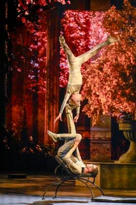 abb performers artists acrobats at the show in the Manage at the WORLD PREMIERE of ALIZE by Cirque du Soleil at the Theater am Potsdamer Platz on 20 11 2025 in Berlin Berlin Germany
