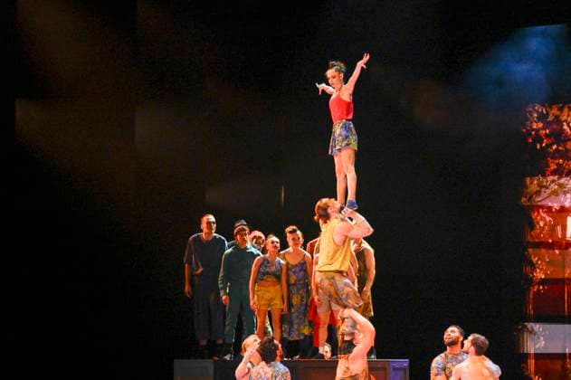 abb performers artists acrobats at the show in the Manage at the WORLD PREMIERE of ALIZE by Cirque du Soleil at the Theater am Potsdamer Platz on 20 11 2025 in Berlin Berlin Germany