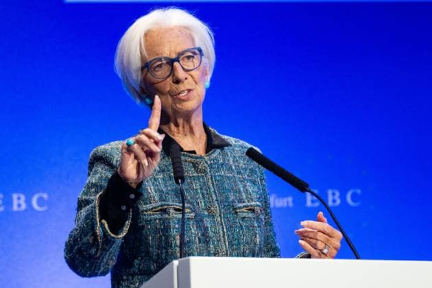 Frankfurt am Main Frankfurt European Banking Congress Christine Lagarde, President of the European Central Bank ECB , takes part in the 35th Frankfurt European Banking Congress at the Alte Oper in Frankfurt am Main This years motto is Investing in Europe, 21 11 2025 Copyright: xEibner-Pressefoto FlorianxWiegandx EP_FWD