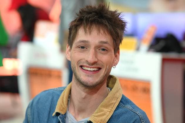 Moritz HANS, sports climber, portrait, portrait, cropped single image, single motif, 30 RTL Spendenmarathon Wir helfen Kindern , television, 20 21 11 2025 in Huerth, Germany,