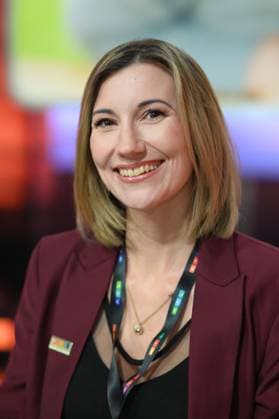 Chantal FUCHS, portrait, portrait, portrait, cropped single image, single motif, 30 RTL Spendenmarathon Wir helfen Kindern , television, 20 21 11 2025 in Huerth, Germany,
