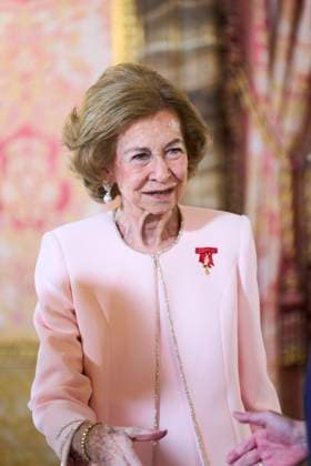 Spanish Royals attends the Delivery of Toison de Oro The former Queen Sofia attends the Delivery of Toison de Oro to FeMiguel Herrero y Rodriguez de Minon lipe Gonzalez, Miquel Roca and at Royal Palace on November 21, 2025 in Madrid, Spain Photo by IMAGO MPG Madrid Royal Palace Madrid Spain  Copyright: xMPGx
