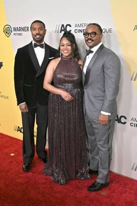 Michael B Jordan, Zinzi Evans and Ryan Coogler at the 39th American Cinematheque Awards 2025 at the Beverly Hilton Beverly Hills Hotel, 20 11 2025 Foto:xD.xStarbuckx xFuturexImagex cinematheque_5296