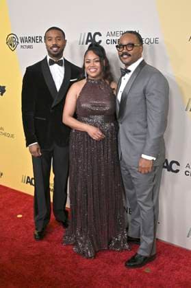 Michael B Jordan, Zinzi Evans and Ryan Coogler at the 39th American Cinematheque Awards 2025 at the Beverly Hilton Beverly Hills Hotel, 20 11 2025 Foto:xD.xStarbuckx xFuturexImagex cinematheque_5297