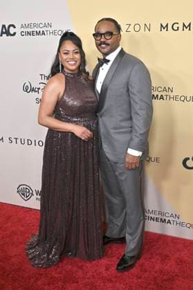 Zinzi Evans with husband Ryan Coogler at the 39th American Cinematheque Awards 2025 at the Beverly Hilton Beverly Hills Hotel, 20 11 2025 Foto:xD.xStarbuckx xFuturexImagex cinematheque_5302