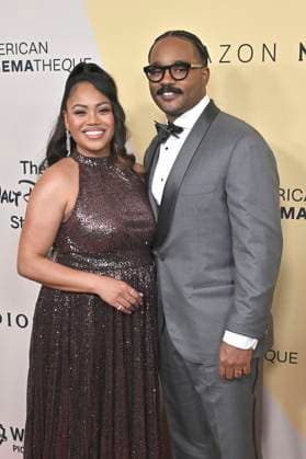 Zinzi Evans with husband Ryan Coogler at the 39th American Cinematheque Awards 2025 at the Beverly Hilton Beverly Hills Hotel, 20 11 2025 Foto:xD.xStarbuckx xFuturexImagex cinematheque_5303