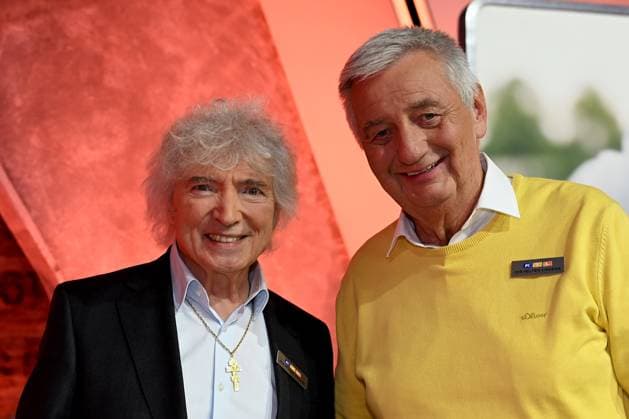 30 RTL Spendenmarathon 2025 on 21 11 2025 at EMG Studio 8 in Hürth Peter Orloff, left, and Reiner Meutsch at the 30 RTL Spendenmarathon 2025 on 21 11 2025 at EMG Studio 8 in Hürth xJFx