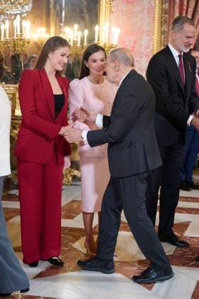 Spanish King Felipe VI and Letizia with Princess of Asturias Leonor de Borbon , Princess Sofia de Borbon and Queen Sofia of Greece attending the imposition of the necklace of the Order Golden Fleece Toison de Oro in Madrid Cordon Press 
