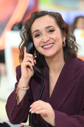 Daria SEMKOV, presenter portrait, portrait, portrait, cropped single image, single subject, 30 RTL Spendenmarathon Wir helfen Kindern , television, 20 21 11 2025 in Huerth, Germany,