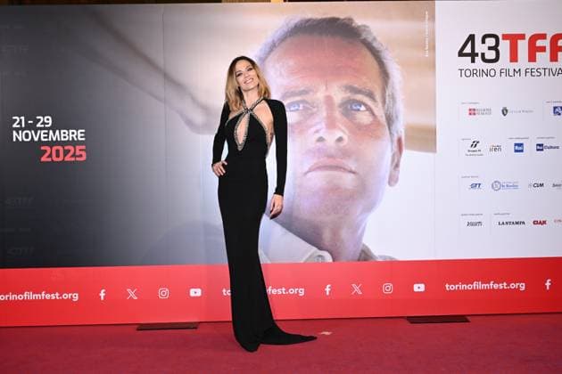 Torino Film Festival 2025, opening night - red carpet. In the photo: Laura Chiatti.  Copyright: xMaurizioxD Avanzox xipa-agency.netx xDxAvanzo Mangiarottix IPA_Agency_IPA68220768