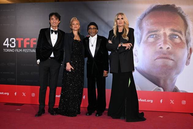 Torino Film Festival 2025, opening night - red carpet In the photo: Giulio Base Tonya Lewis Lee Spike Lee Tiziana Rocca  Copyright: xMaurizioxD Avanzox xipa-agency.netx xDxAvanzo Mangiarottix IPA_Agency_IPA68220769