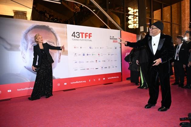 Torino Film Festival 2025, opening night - red carpet In the photo: Tonya Lewis Lee Spike Lee  Copyright: xMaurizioxD Avanzox xipa-agency.netx xDxAvanzo Mangiarottix IPA_Agency_IPA68220779