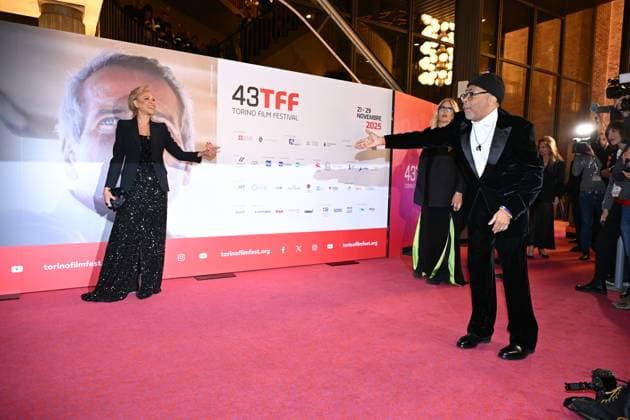 Torino Film Festival 2025, opening night - red carpet In the photo: Tonya Lewis Lee Spike Lee  Copyright: xMaurizioxD Avanzox xipa-agency.netx xDxAvanzo Mangiarottix IPA_Agency_IPA68220781