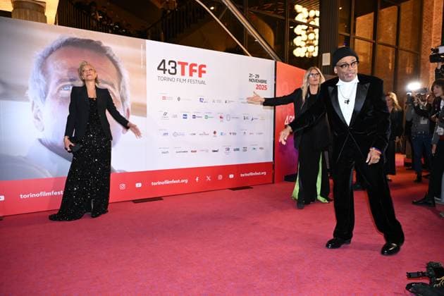 Torino Film Festival 2025, opening night - red carpet In the photo: Tonya Lewis Lee Spike Lee  Copyright: xMaurizioxD Avanzox xipa-agency.netx xDxAvanzo Mangiarottix IPA_Agency_IPA68220782