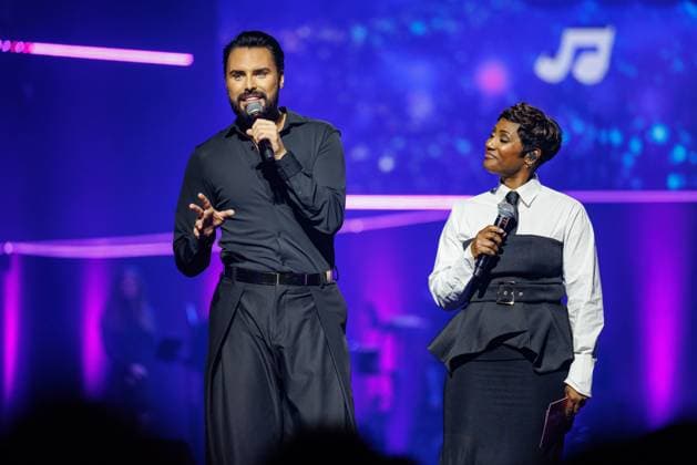 The Netherlands, 2025-11-20 20:42:02 NLD Amsterdam 20251120 - 5th edition of the Big Song Festival in Ziggo Dome. Pictured: Rylan Clark-Neal, Edsilia Rombley.  Copyright: xx x