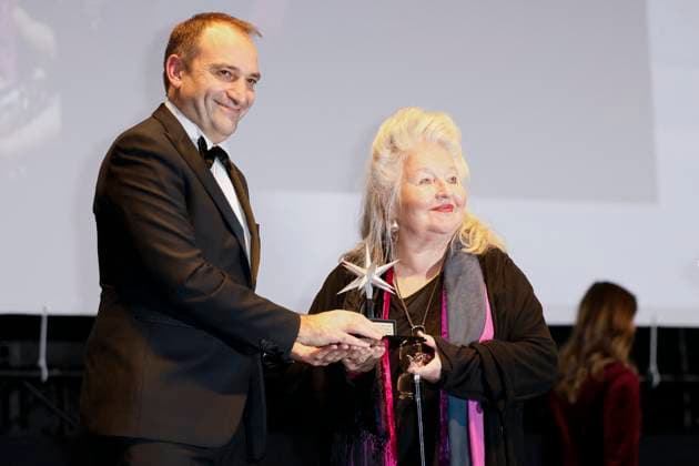 Filmfestival in Turin, Ehrung für Hanna Schygulla 43rd Turin Film Festival - Awards Gala Night Hanna Shigulla wins the Stella della Mole Award during the opening ceremony of the 43rd Torino Film Festival 2025 at Teatro Regio on November 21, 2025 in Turin, Italy. Photo by Marco Piovanotto ABACAPRESS.COM Turin Italy  Copyright: xPiovanottoxMarco ABACAx
