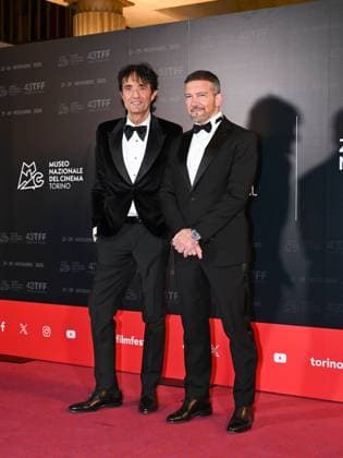 Torino Film Festival 2025, opening night - red carpet In the photo: Antonio Banderas Giulio Base  Copyright: xMaurizioxD Avanzox xipa-agency.netx xDxAvanzo Mangiarottix IPA_Agency_IPA68225496