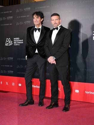 Torino Film Festival 2025, opening night - red carpet In the photo: Antonio Banderas Giulio Base  Copyright: xMaurizioxD Avanzox xipa-agency.netx xDxAvanzo Mangiarottix IPA_Agency_IPA68225512