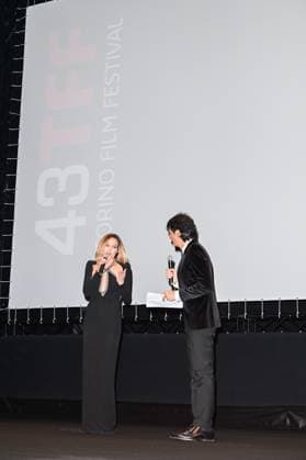 Turin Film Festival 2025, Opening Night - Awards Ceremony. Pictured: Laura Chiatti, Giulio Base  Copyright: xManuelexMangiarottix xipa-agency.netx xMangiarottix xD avanzox IPA_Agency_IPA68226315