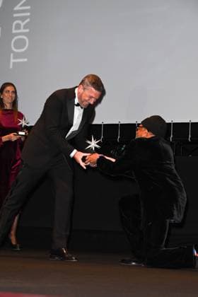 Turin Film Festival 2025, Opening Night - Awards Ceremony. Pictured: Spike Lee, Antonio Banderas  Copyright: xManuelexMangiarottix xipa-agency.netx xMangiarottix xD avanzox IPA_Agency_IPA68226417