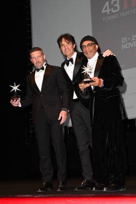Turin Film Festival 2025, Opening Night - Awards Ceremony. Pictured: Spike Lee, Antonio Banderas, Giulio Base  Copyright: xManuelexMangiarottix xipa-agency.netx xMangiarottix xD avanzox IPA_Agency_IPA68226420