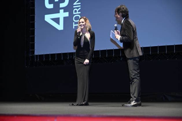 Turin Film Festival 2025, Opening Night - Awards Ceremony. Pictured: Laura Chiatti, Giulio Base  Copyright: xMaurizioxD Avanzox xipa-agency.netx xDxAvanzo xMangiarottix IPA_Agency_IPA68227138
