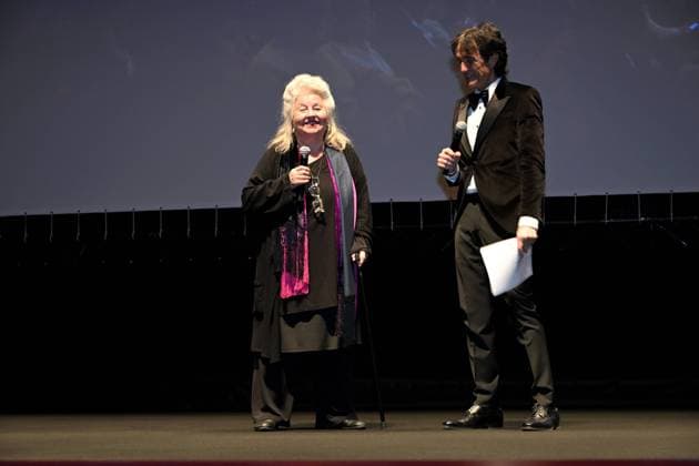 Torino Film Festival 2025, Opening Night - Awards Ceremony. Pictured: Hanna Schygulla  Copyright: xMaurizioxD Avanzox xipa-agency.netx xDxAvanzo xMangiarottix IPA_Agency_IPA68227180
