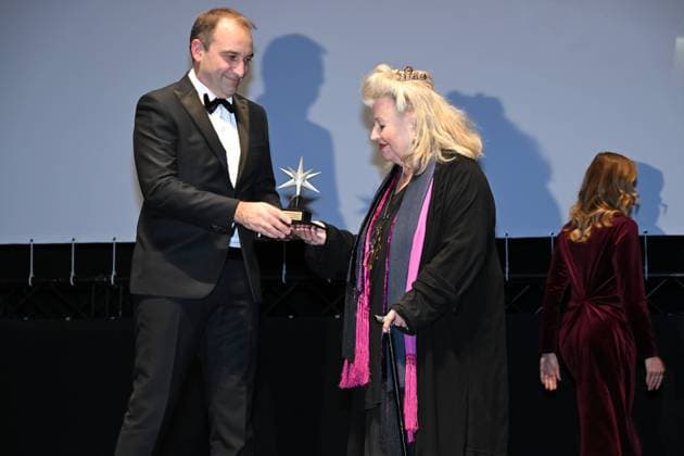 Torino Film Festival 2025, Opening Night - Awards Ceremony. Pictured: Hanna Schygulla  Copyright: xMaurizioxD Avanzox xipa-agency.netx xDxAvanzo xMangiarottix IPA_Agency_IPA68227188