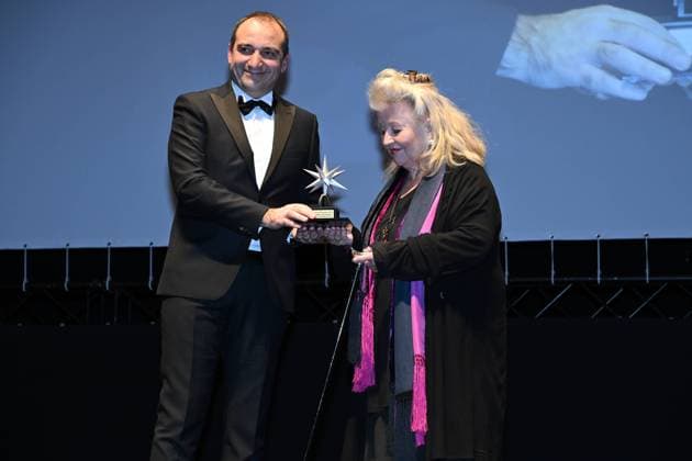 Torino Film Festival 2025, Opening Night - Awards Ceremony. Pictured: Hanna Schygulla  Copyright: xMaurizioxD Avanzox xipa-agency.netx xDxAvanzo xMangiarottix IPA_Agency_IPA68227191