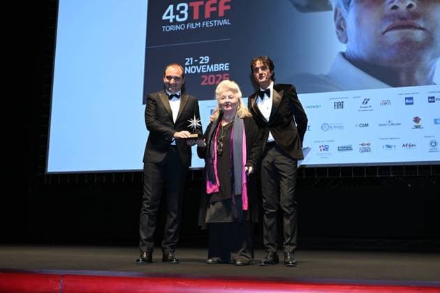 Torino Film Festival 2025, Opening Night - Awards Ceremony. Pictured: Hanna Schygulla  Copyright: xMaurizioxD Avanzox xipa-agency.netx xDxAvanzo xMangiarottix IPA_Agency_IPA68227200