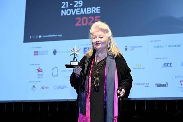 Torino Film Festival 2025, Opening Night - Awards Ceremony. Pictured: Hanna Schygulla  Copyright: xMaurizioxD Avanzox xipa-agency.netx xDxAvanzo xMangiarottix IPA_Agency_IPA68227205
