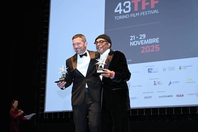 Turin Film Festival 2025, Opening Night - Awards Ceremony. Pictured: Spike Lee, Antonio Banderas  Copyright: xMaurizioxD Avanzox xipa-agency.netx xDxAvanzo xMangiarottix IPA_Agency_IPA68227484