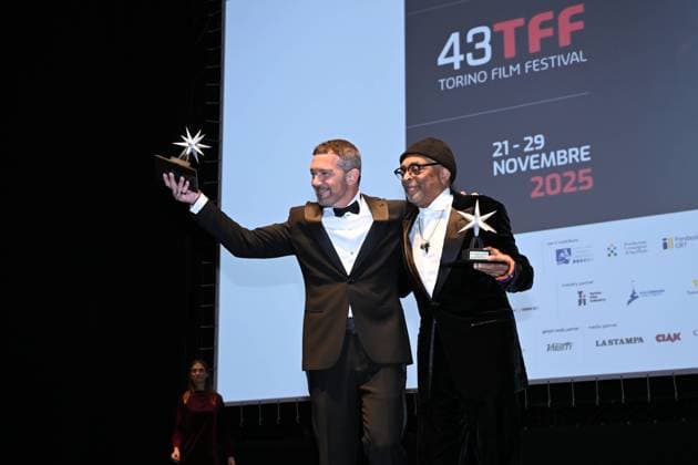 Turin Film Festival 2025, Opening Night - Awards Ceremony. Pictured: Spike Lee, Antonio Banderas  Copyright: xMaurizioxD Avanzox xipa-agency.netx xDxAvanzo xMangiarottix IPA_Agency_IPA68227497