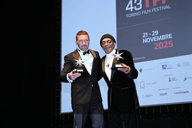 Turin Film Festival 2025, Opening Night - Awards Ceremony. Pictured: Spike Lee, Antonio Banderas  Copyright: xMaurizioxD Avanzox xipa-agency.netx xDxAvanzo xMangiarottix IPA_Agency_IPA68227501