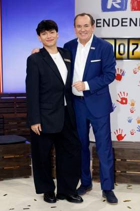 Wolfram Kons with guest at the 30 RTL Spendenmarathon 2025 in Studio 8 of EMG Studios Hürth, 21 11 2025 Foto:xR.xStoffelsx xFuturexImagex spendenmarathon_5915