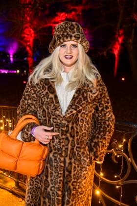 abb Sarah Knappik as a guest at the premiere Christmas in the zoo with celebrities on 21 11 2025 in Berlin Berlin Germany