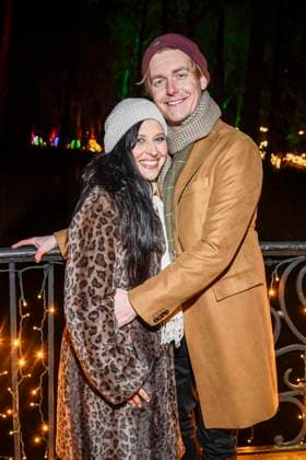 abb Nadja Jo Klapper and Johannes Heinrichs as guests at the premiere Weihnachten im Tierpark mit Promis on 21 11 2025 in Berlin Berlin Germany