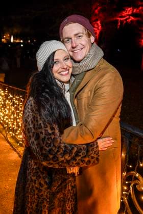 abb Nadja Jo Klapper and Johannes Heinrichs as guests at the premiere Weihnachten im Tierpark mit Promis on 21 11 2025 in Berlin Berlin Germany