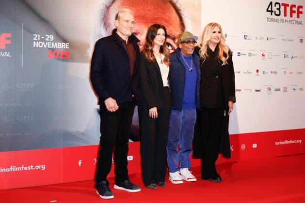 43 Turin Film Festival - Photocall TURIN, ITALY - NOVEMBER 22: Dolph Lundgren, Spike Lee, Elisa Giordano, Tiziana Rocca pose at the photocall of Stella della Mole Award during the 43rd Torino Film Festival 2025 at Teatro Regio on November 22, 2025 in Turin, Italy. Photo Marco Piovanotto Abacapress.com  Copyright: xPiovanottoxMarco ABACAx