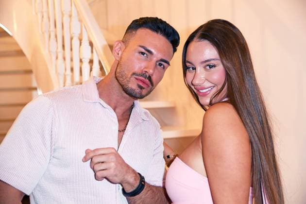 Farris Elghadi, Selin Kitmir Temptation Island VIP at the birthday party for Sebastian Frankes 40th birthday Die Frankes at Villa Franke in Mörfelden Walldorf on 22 11 2025