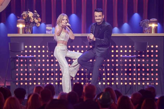 Michelle and Giovanni Zarrella on the ZDF music show Die Giovanni Zarrella Show live from Messe Offenburg Offenburg, 22 11 2025 Foto:xR.xSchmiegeltx xFuturexImagex zarrella_5130