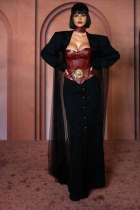 Celebs Attend Inaugural Franca Fund Gala - Doha Azza Slimene arrives to the Franca Fund Gala at the Museum of Islamic Art, in Doha, Qatar, on November 23, 2025. Photo by Balkis Press ABACAPRESS.COM Doha United Arab Emirates  Copyright: xBalkisxPress ABACAx