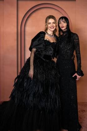 Celebs Attend Inaugural Franca Fund Gala - Doha L-R : Natalia Vodianova and Mariacarla Boscono arrive to the Franca Fund Gala at the Museum of Islamic Art, in Doha, Qatar, on November 23, 2025. Photo by Balkis Press ABACAPRESS.COM Doha United Arab Emirates  Copyright: xBalkisxPress ABACAx