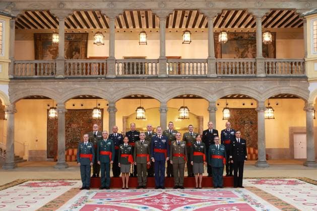 Spanish King Felipe VI during a meeting with General de Brigada y Contralmirantes in Madrid on Monday, 24 November 2025 Cordon Press 