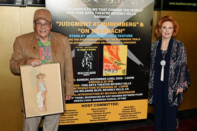 November 23, 2025, Beverly Hills, California, USA: NICHOLAS ELIOPOULOS attends the director Stanley Kramer Double Feature: Judgment At Nuremberg and On The Beach presented By Kat Kramer s Films That Change The World. Beverly Hills USA - ZUMAb173 20251123_aap_b173_048 Copyright: xBillyxBennightx
