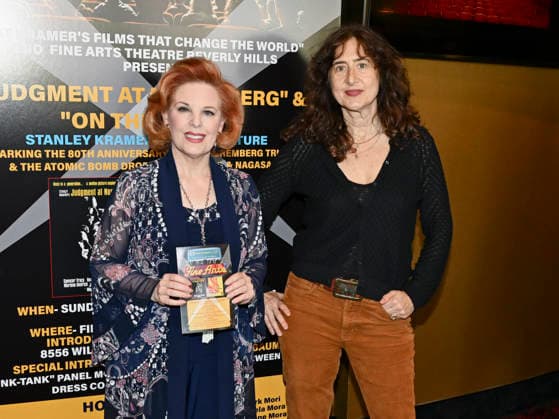 November 23, 2025, Beverly Hills, California, USA: Actress, producer and activist KAT KRAMER and weiter, producer and director VARDA BAR-KAR attend the director Stanley Kramer Double Feature: Judgment At Nuremberg and On The Beach presented By Kat Kramer s Films That Change The World. Beverly Hills USA - ZUMAb173 20251123_aap_b173_136 Copyright: xBillyxBennightx